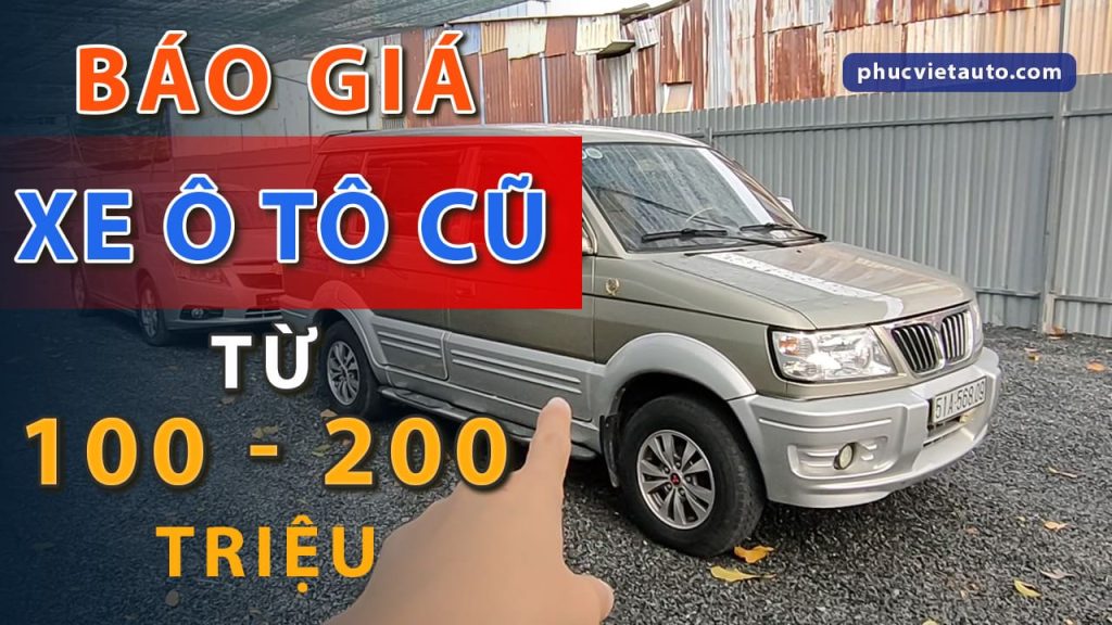 Xe hơi cũ dưới 200 triệu